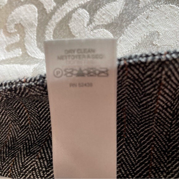 Claiborne Suits Gray Herringbone Trousers Size 16 - Picture 9 of 10